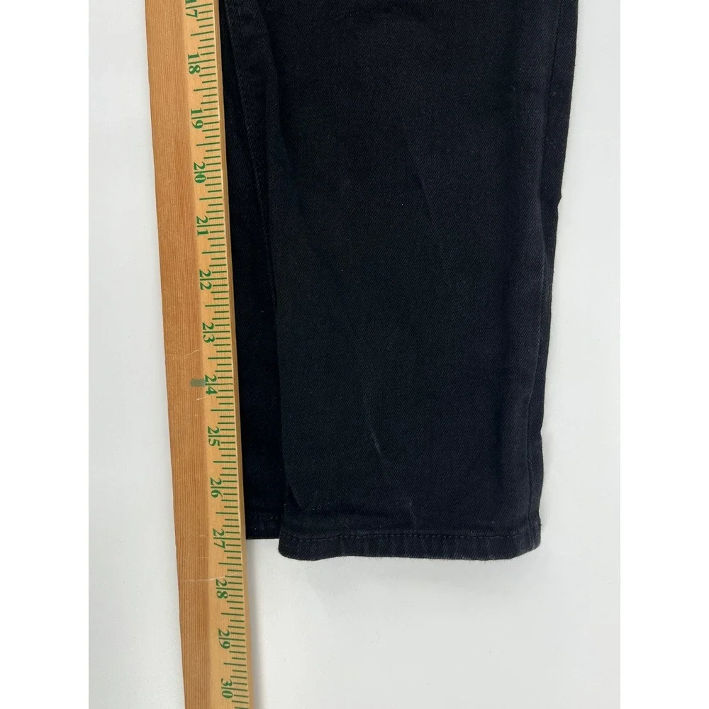 Hudson Los Angeles Womens Black Slim Straight Flap Pocket Jeans‎ Size 10 1811754